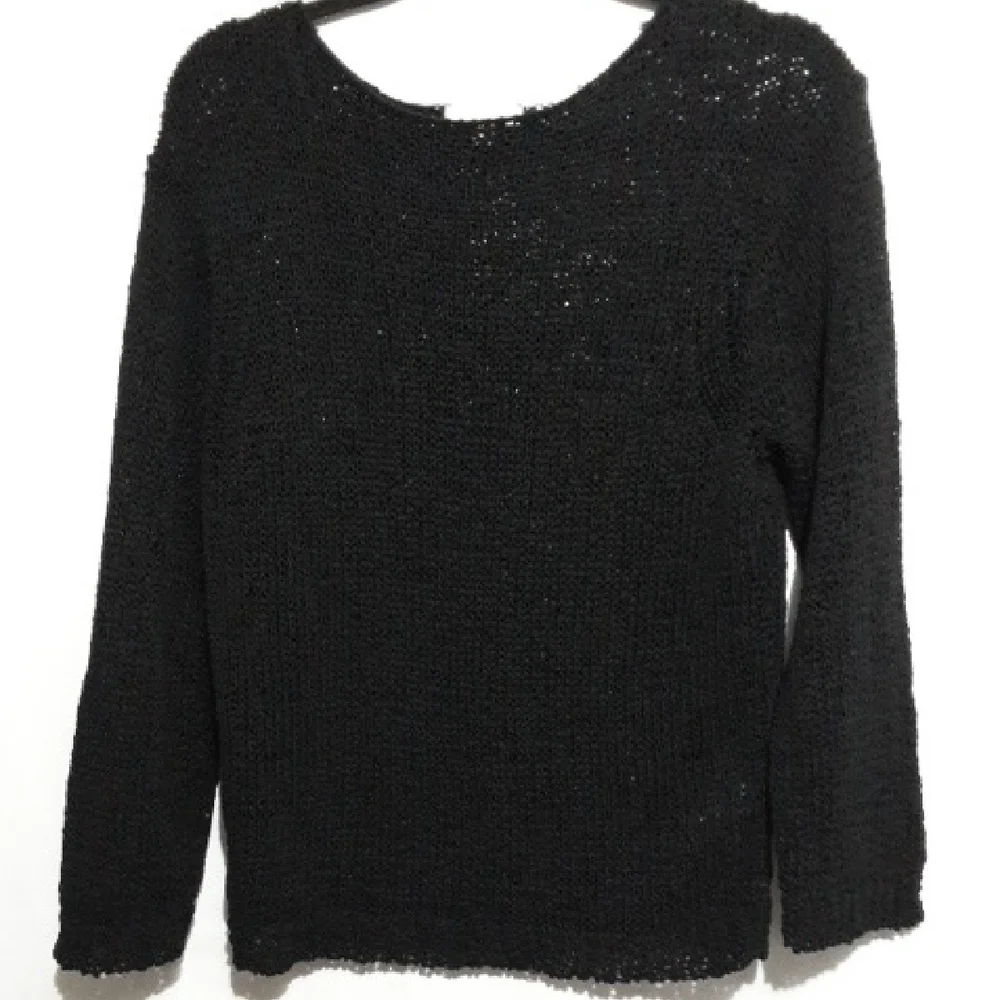J. CREW Crochet Classic‎ Black Women's S Sweater